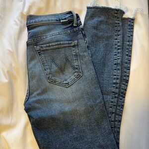 MOTHER Ankle Jeans in Denim Blue